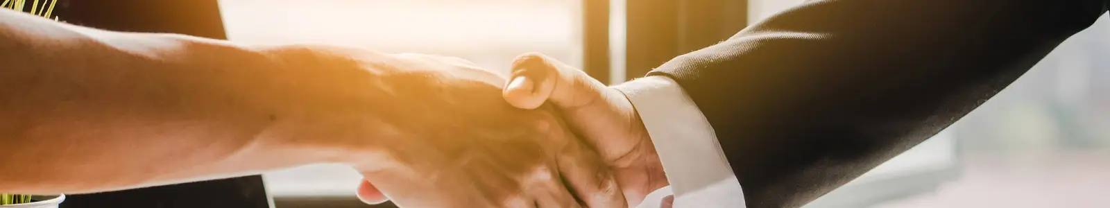 Cooperation with BKF – business partners shaking hands