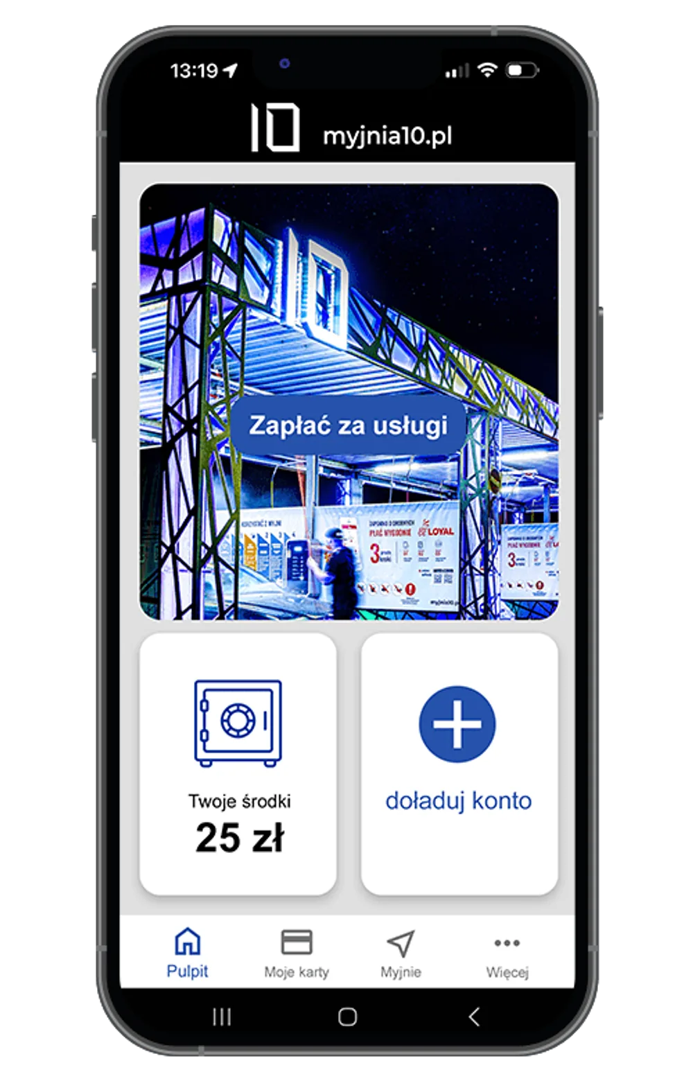 White Label app on a phone screen